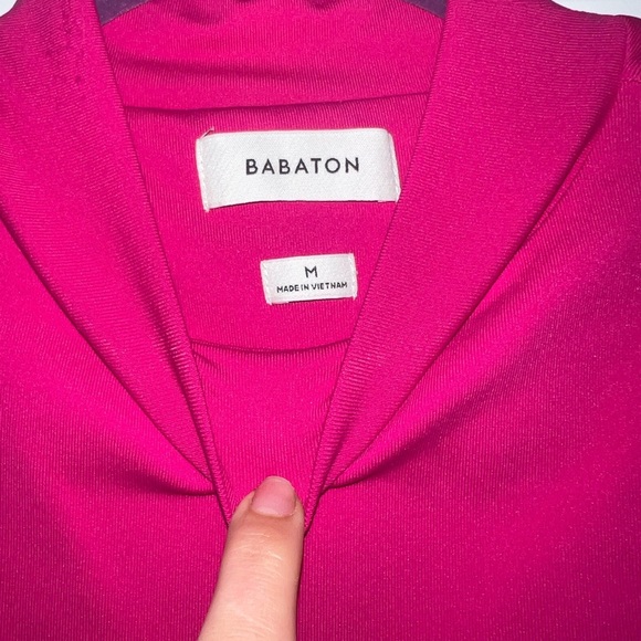 Aritzia Babaton Women's Pink Mock Neck Top - Picture 2 of 2